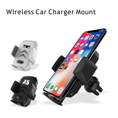 2 in 1 Wireless Car Charger Mount Wireless Charing Car Mounted Charger