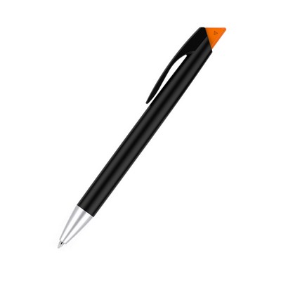 Colored Wedged Tip White Plastic Pen