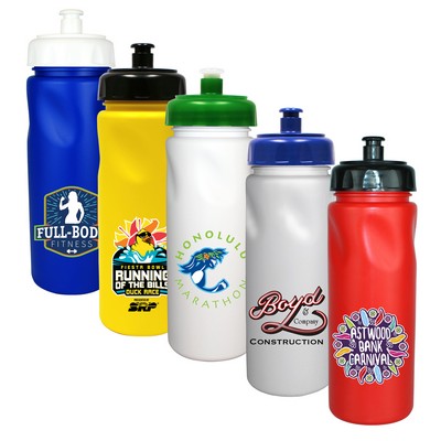 24 Oz. Cycle Bottle w/Push 'N Pull Cap (Full Color Digital)