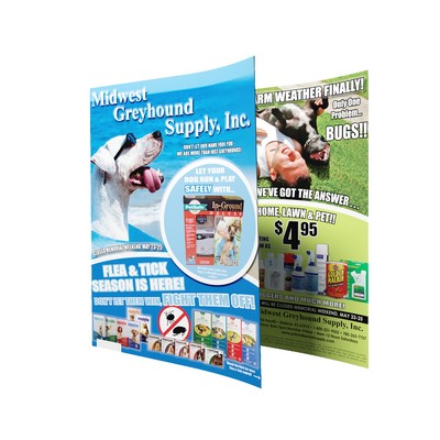 8.5" x 11" - Full Color Flyers -100# Gloss Book - UV Coating