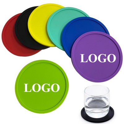 Round Non-Slip Silicone Cup Coaster