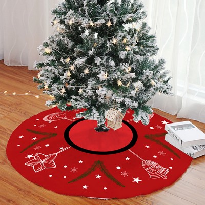 35" Christmas Tree Plush Skirt