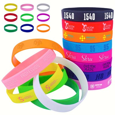 Solid Color Silicone Bracelet