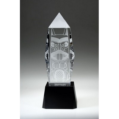 Liberty Peak Crystal Award, 10"H