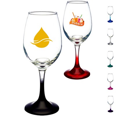 10 oz. Rioja White Colored Glasses W/ Custom Logo