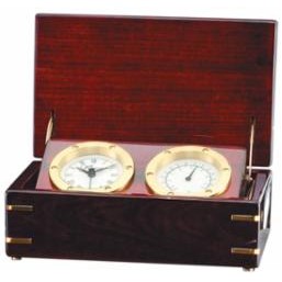 Piano Finish Dual Desk Clock