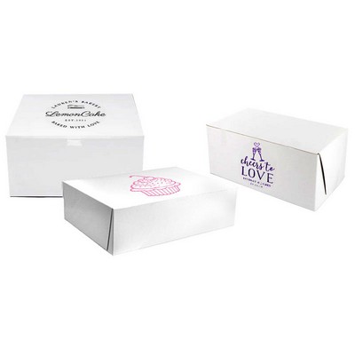 Short-Run Printed Bakery Box (7"x7"x3")