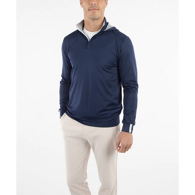 Bobby Jones Performance Scorecard 1/4 Zip Long Sleeve Hoodie