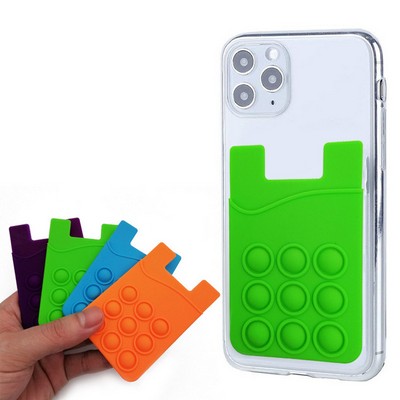 Silicone Bubble Phone Card Wallet