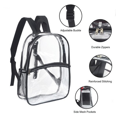 Clear PVC Zipper Backpack