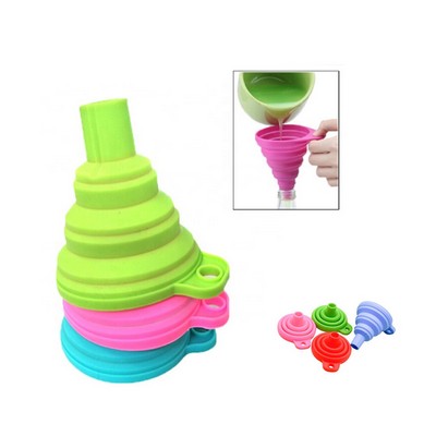 Silicone Collapsible Funnel for Kitchen Liquid Transfer