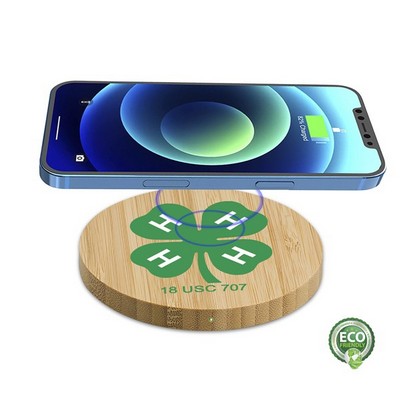 Springfield 15W Bamboo Eco-Friendly Wireless Charger