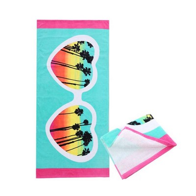 70*35in Oversized Cotton Beach Towel