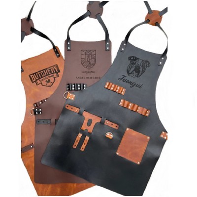 Vegan Leather Chef Apron - OCEAN