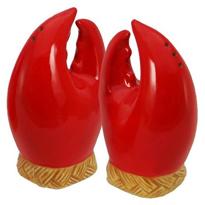 Custom Ceramic Lobster Claws Salt & Pepper Shakers