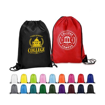 210D Polyester Custom Drawstring Backpack