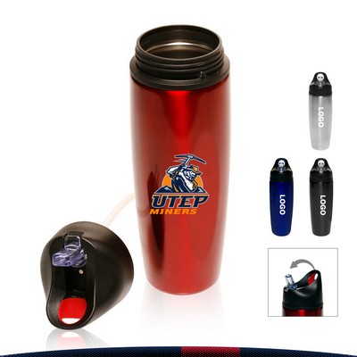 Aquk Stainless Steel Sports Bottle - 28.5 OZ.