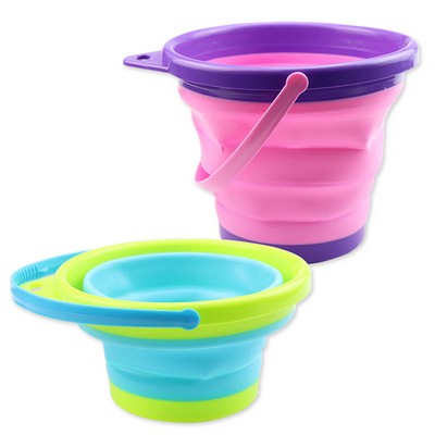 Collapsible Bucket with Handle, Collapsible Pail, Sand Bucket, Foldable Pail Bucket