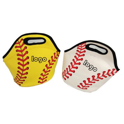 Neoprene Baseball Style Lunch Bag