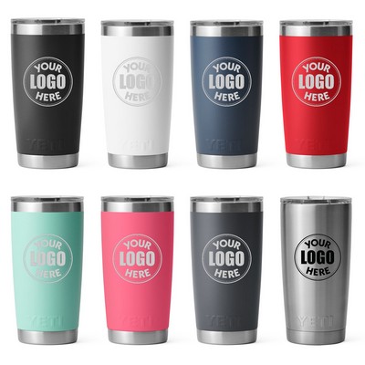 YETI Rambler 20 OZ Tumbler w/ MagSlider Lid - Laser Engraved