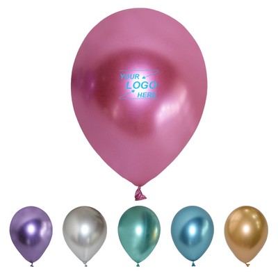 12 Inch Metallic Latex Party Balloons