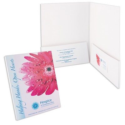 Presentation Folder with Two 1/4" Capacity Box Pockets (9"x12") 4/0