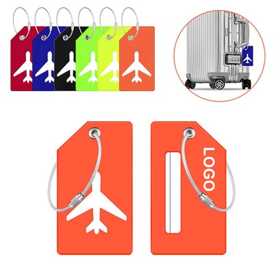 Silicone Luggage Tag With Name ID Card