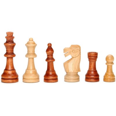 Staunton Wooden Weighted Chess Pieces, 3.75 in. King