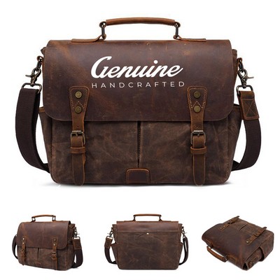 Leather Messenger Bag