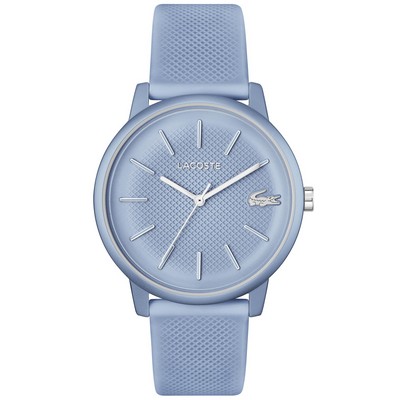 Lacoste™ Gentlemen's Light Blue Aluminum Watch w/Silicone Strap