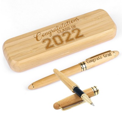 Bamboo Ballpoint Pen Set