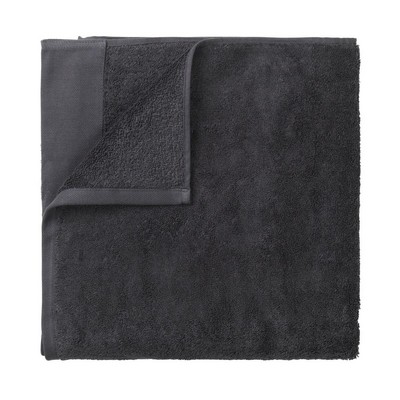 blomus Riva Magnet Charcoal Gray Organic Terry Bath Towel (28'' x 55'')