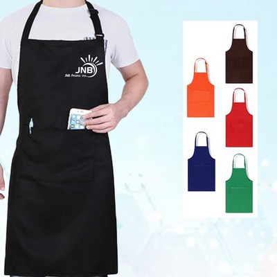 Gender-Neutral Kitchen Apron with Pockets for Cooking