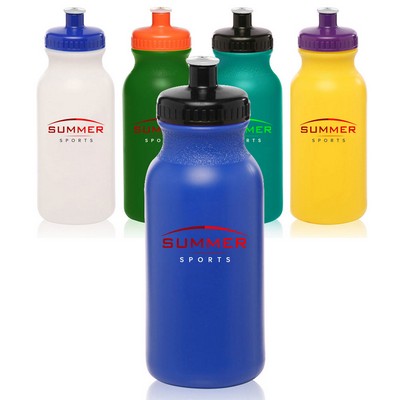 Water Bottles with Push Cap - 20 oz