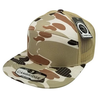 Pit Bull Cambridge 7 Panel Shiny Camo Trucker Hat