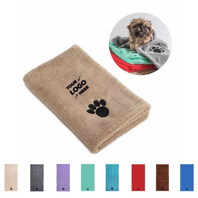 Microfiber Absorbent Pet Bath Towel