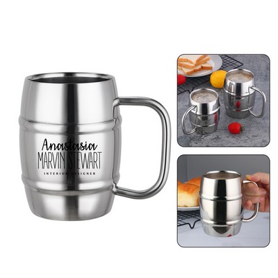 16oz Large Capacity Stainless Steel Coffee Mug