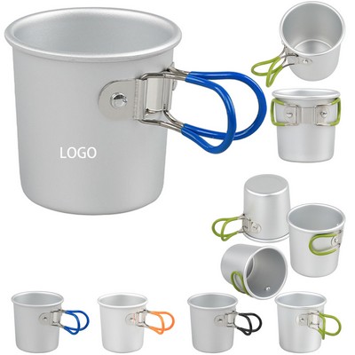 Foldable Handle Aluminium Alloy Mug