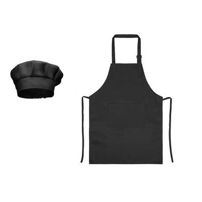 Kids Apron Chef Hat Set