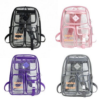 Heavy Clear PVC Backpack