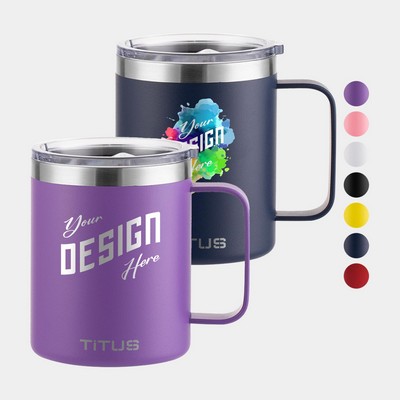 Premium 12 oz TiTUS® Double Wall Stainless Steel Insulated Mug