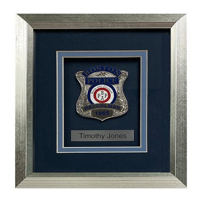 Police Badge Shadow Box Award