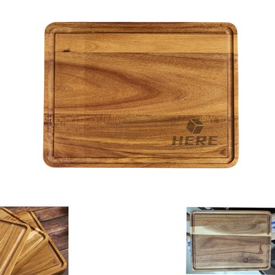 Rectangular Cutting Board with Juice Groove