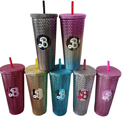 24 Oz. Shiny Diamond Studded Tumbler