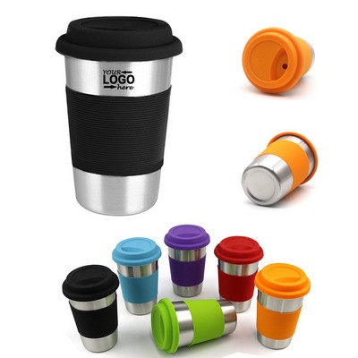 Stainless Steel Cup with Silicone Sleeve