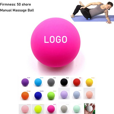 2 1/2" Custom Silicone Yoga Massage Lacrosse Ball