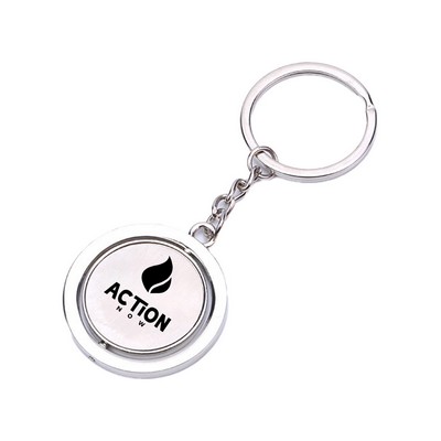 Round Metal Keychain