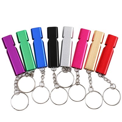 Dual-Frequency Aluminum Outdoor Survival Whistle