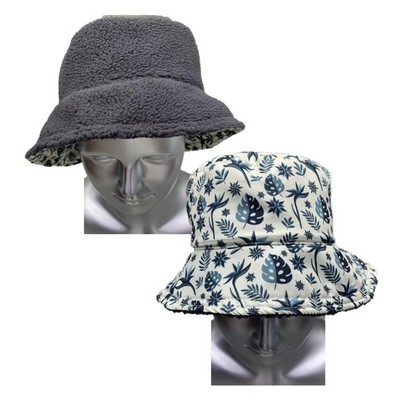 Sherpa & Performance Polyester Reversible Bucket Hat