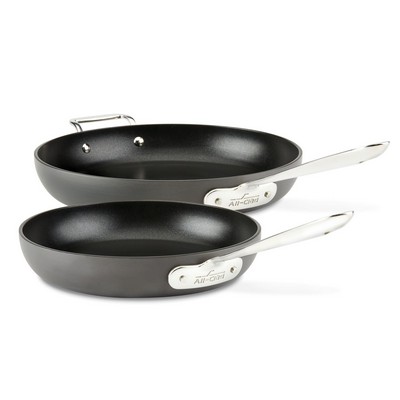 All-Clad Ha1 Non-Stick Hard Anodized 2-Piece Fry Pan Set- 10/12-Inch